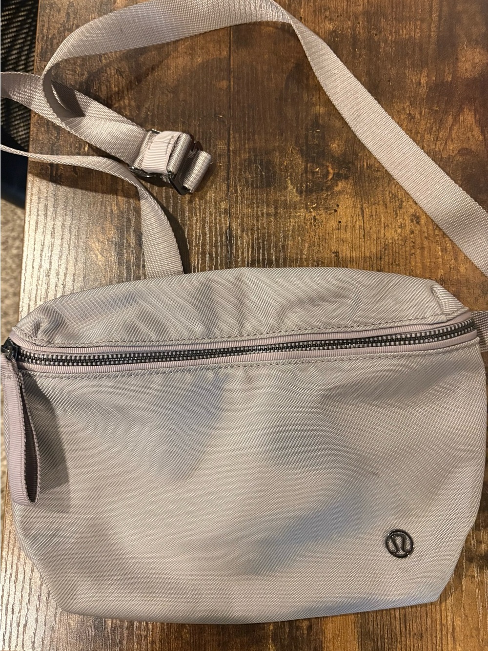 lululemon athletica Light Gray Waist/Crossbody Belt Bag